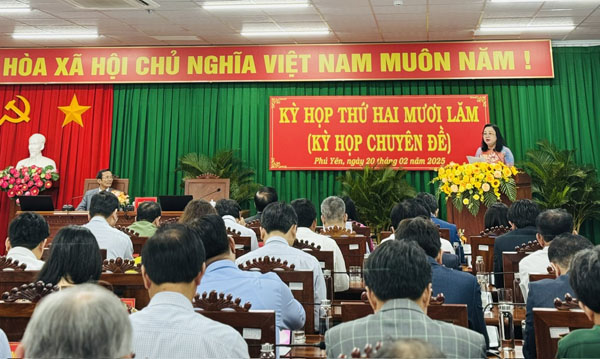 PHÁT BIỂU BẾ MẠC CỦA CHỦ TỊCH HỘI ĐỒNG NHÂN DÂN TỈNH PHÚ YÊN TẠI KỲ HỌP THỨ 25 (Sáng ngày 20/02/2025, Kỳ họp chuyên đề năm 2025 HĐND tỉnh khóa VIII,  nhiệm kỳ 2021 - 2026) 