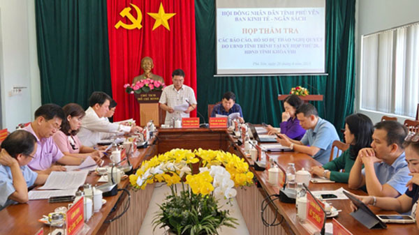 Ban Kinh tế - ngân sách HĐND tỉnh họp thẩm tra trước Kỳ họp thứ 28 (kỳ họp thường lệ giữa năm 2025) HĐND tỉnh Khóa VIII